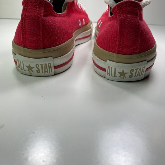 Converse Chuck Taylor FX OX Red Women's 8 Canvas Unisex Lace Up Trainers 102081F - Picture 6 of 9